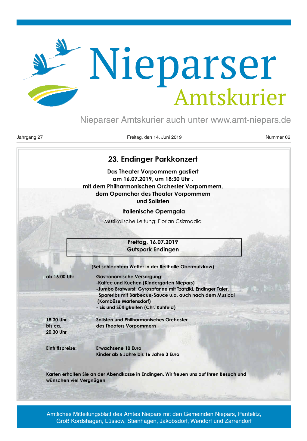 Amtskurier Nieparser Amtskurier Auch Unter