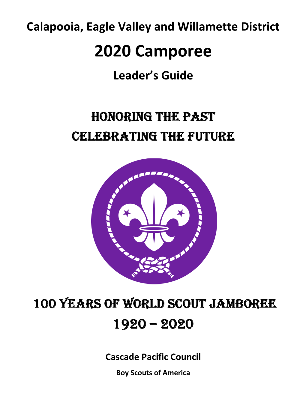 2020 Camporee Leader’S Guide