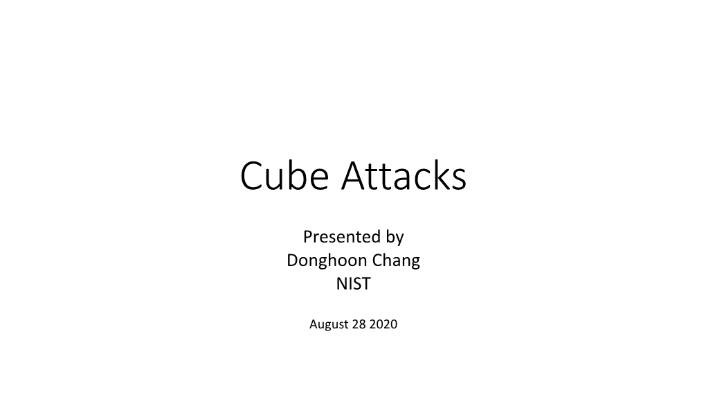 Cube Attacks