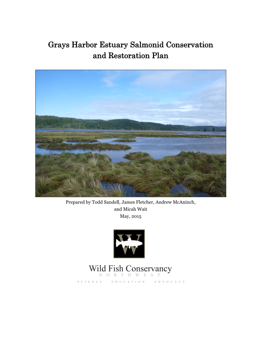 Grays Harbor Estuary Salmonid Conservation and Restoration Plan