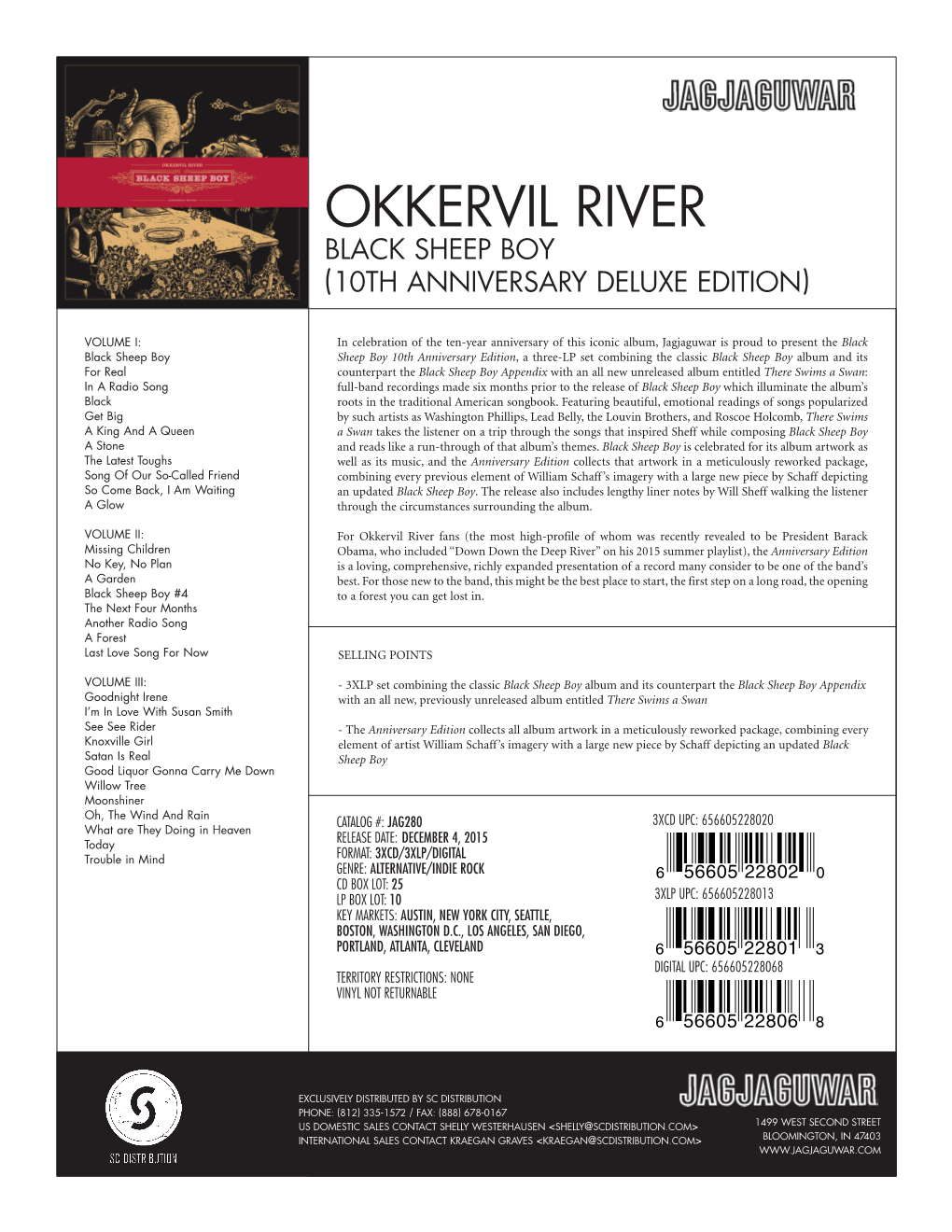Okkervil River Black Sheep Boy (10Th Anniversary Deluxe Edition)
