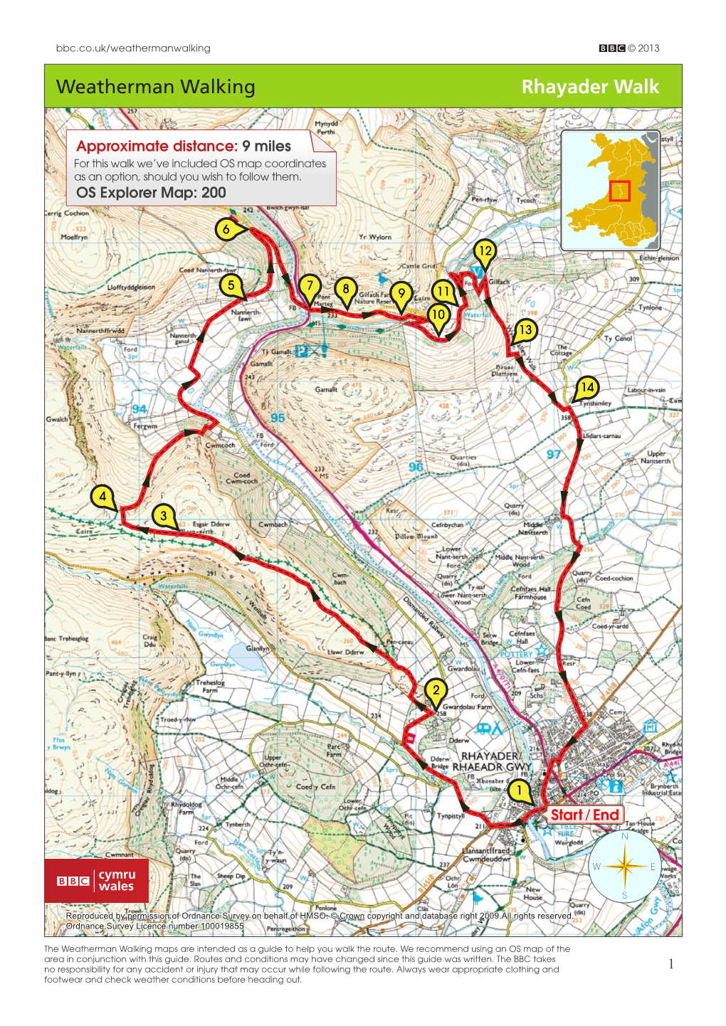 Weatherman Walking Rhayader Walk