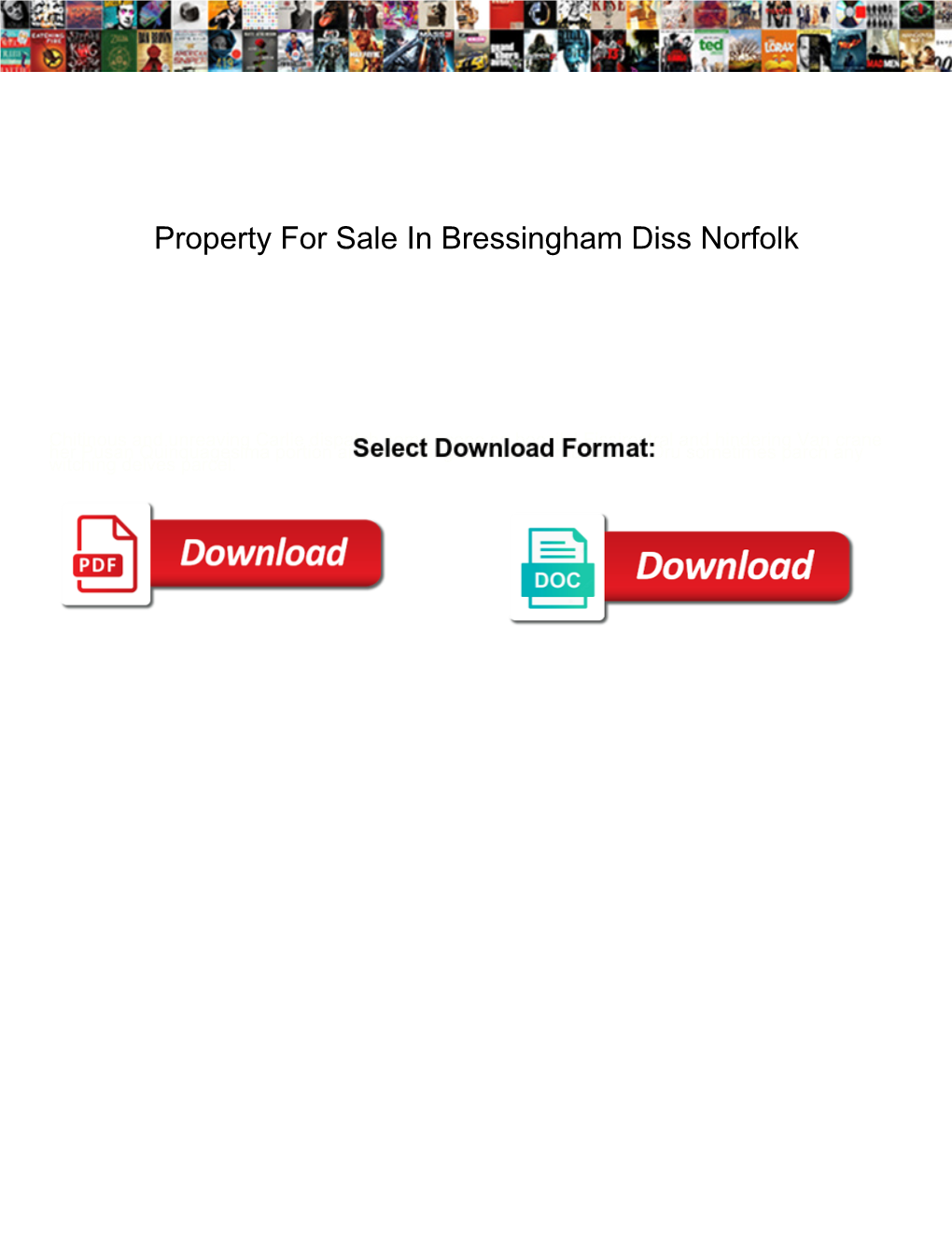 Property for Sale in Bressingham Diss Norfolk