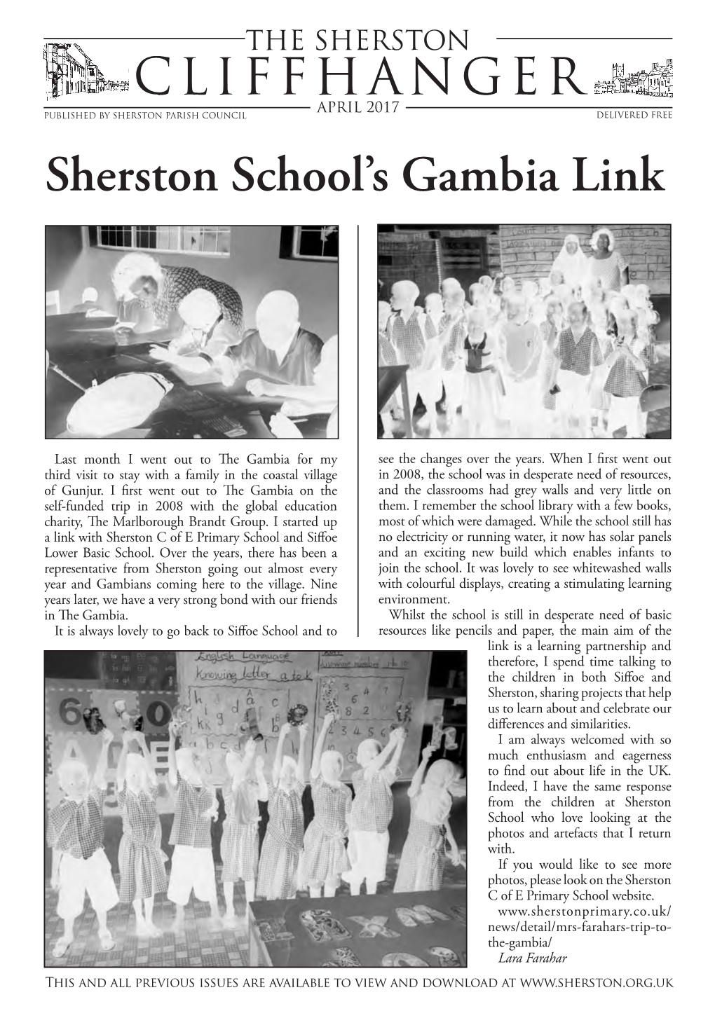 Sherston School's Gambia Link