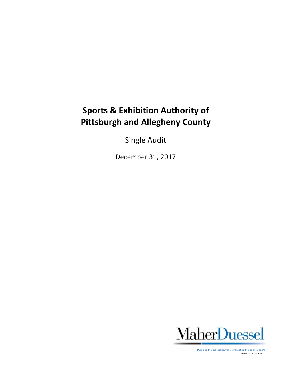 Sports & Exhibition Authority of Pittsburgh and Allegheny County