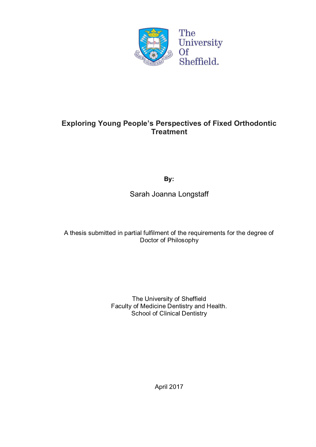 Exploring Young People's Perspectives of Fixed Orthodontic