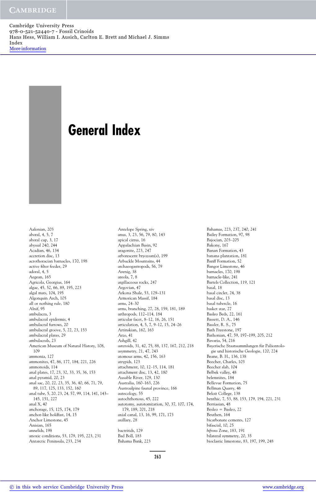 General Index