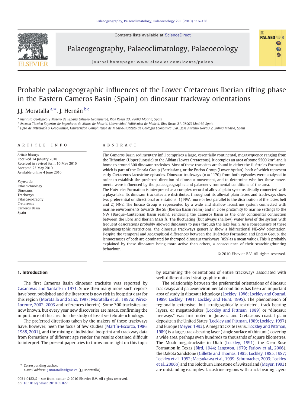 Probable Palaeogeographic Influences of The