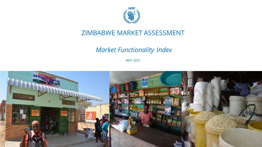 ZIMBABWE MARKET ASSESSMENT Market Functionality Index