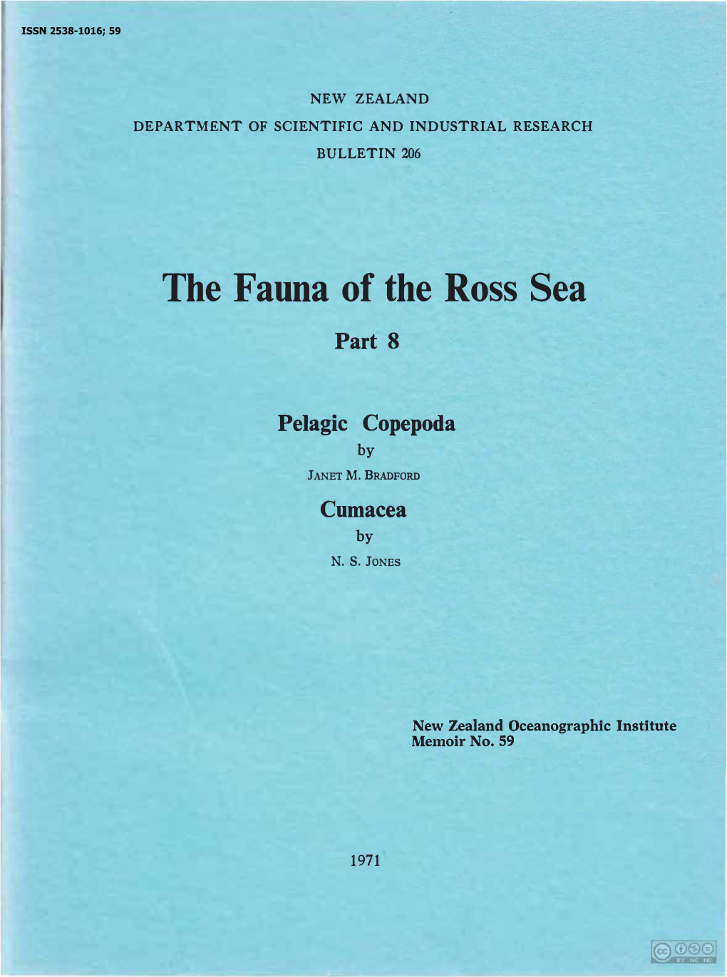 The Fauna of the Ross Sea Part 8