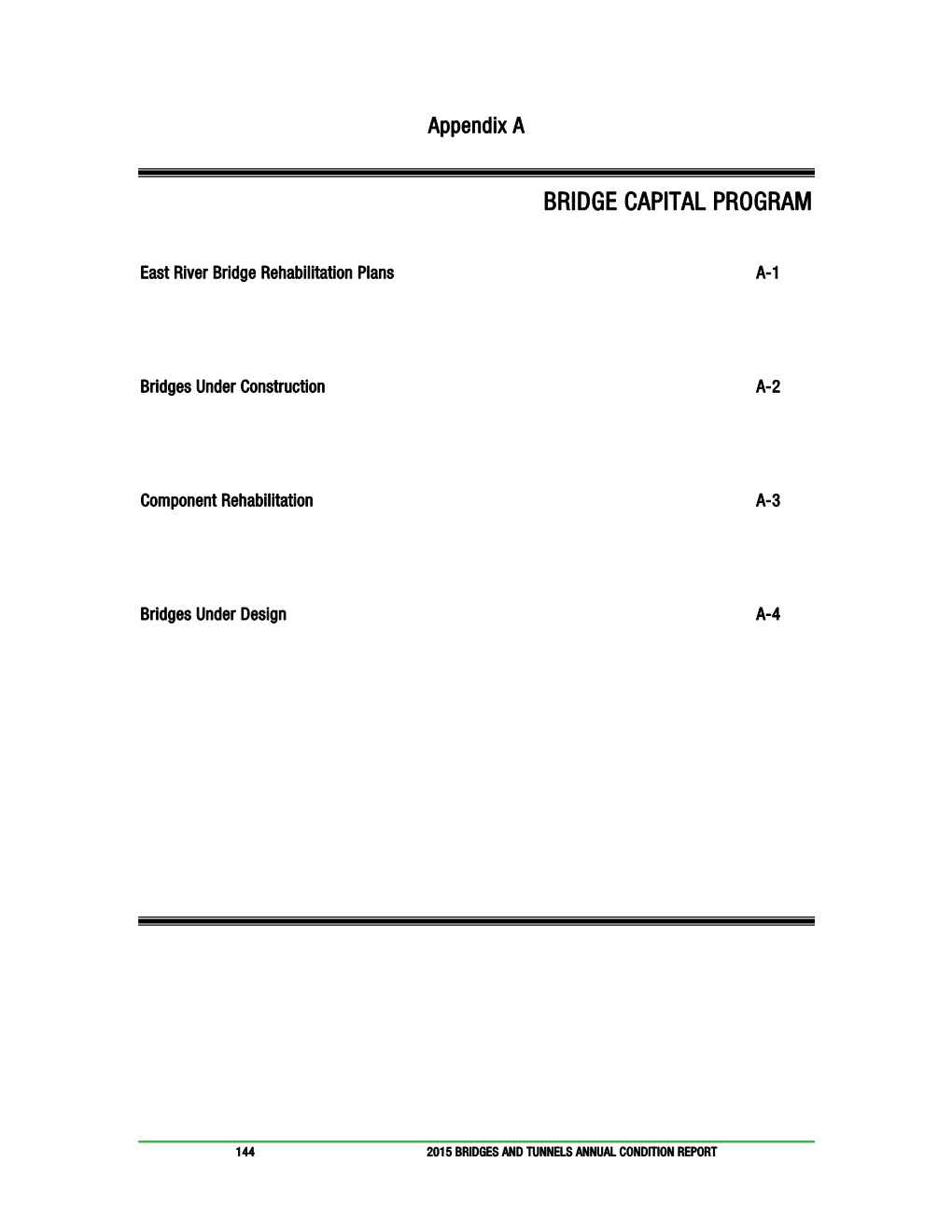 2015 NYC Bridges and Tunnels Condition Report