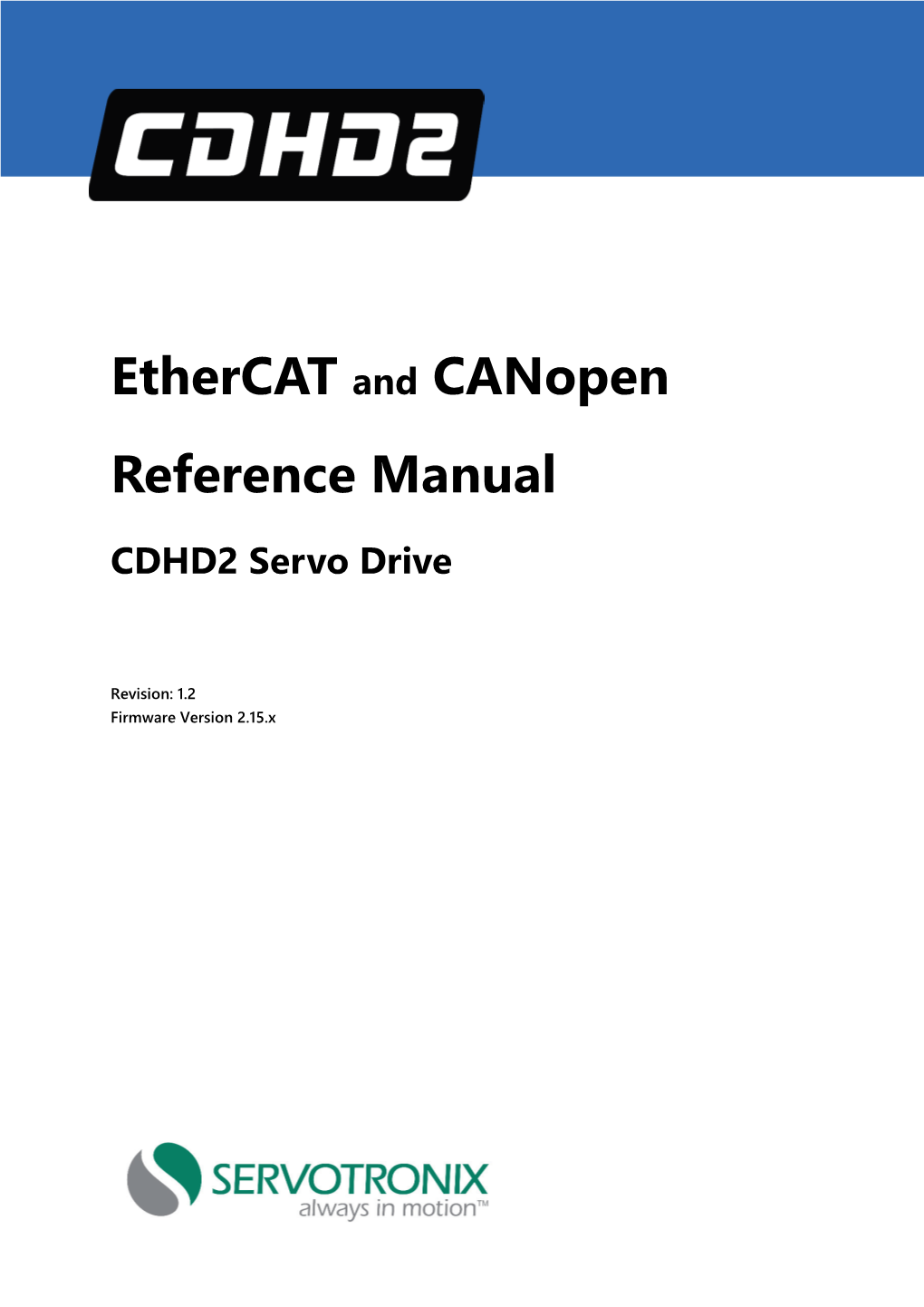 Ethercat and Canopen Reference Manual