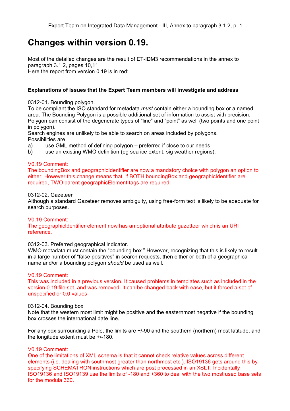 Report of ET on Integrated Data Management - 2002