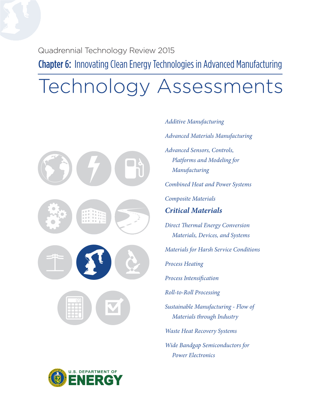Critical Materials Technology Assessment