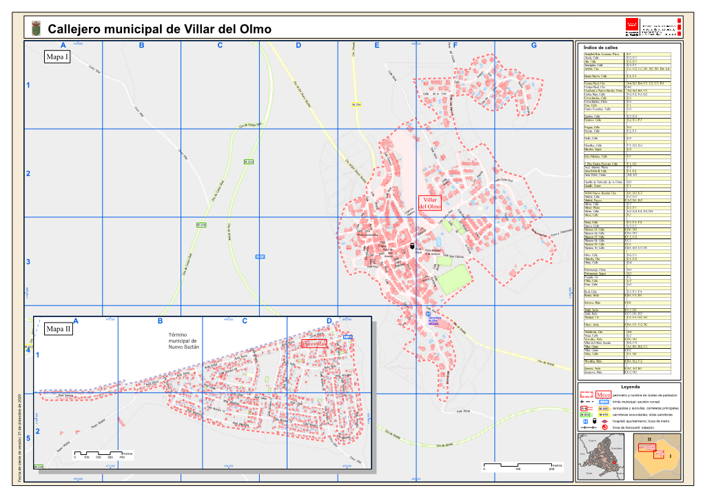 Callejero Municipal De Villar Del Olmo