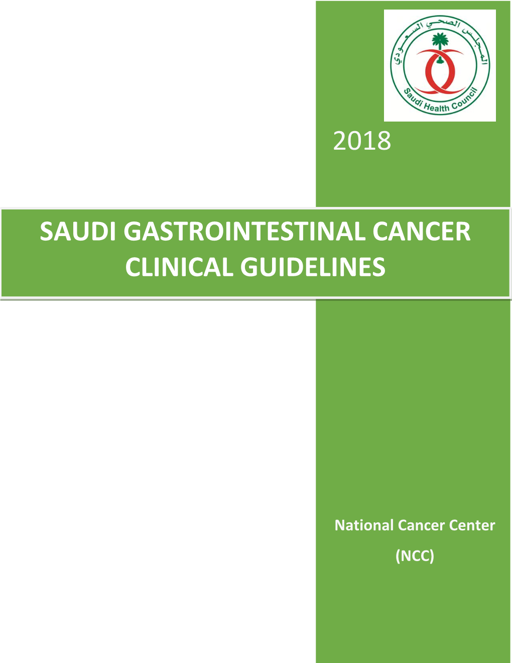 2018 Saudi Gastrointestinal Cancer Clinical Guidelines