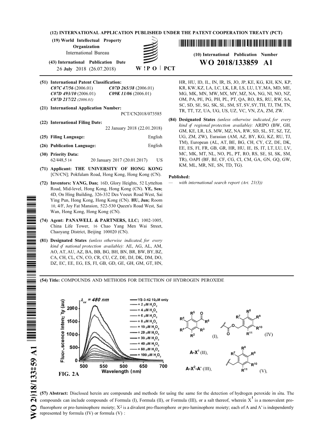 WO 2018/133859 Al 26 July 2018 (26.07.2018) W ! P O PCT