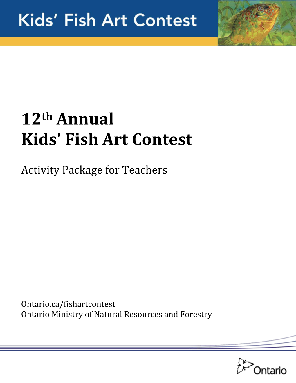 12Th Annual Kids' Fish Art Contest