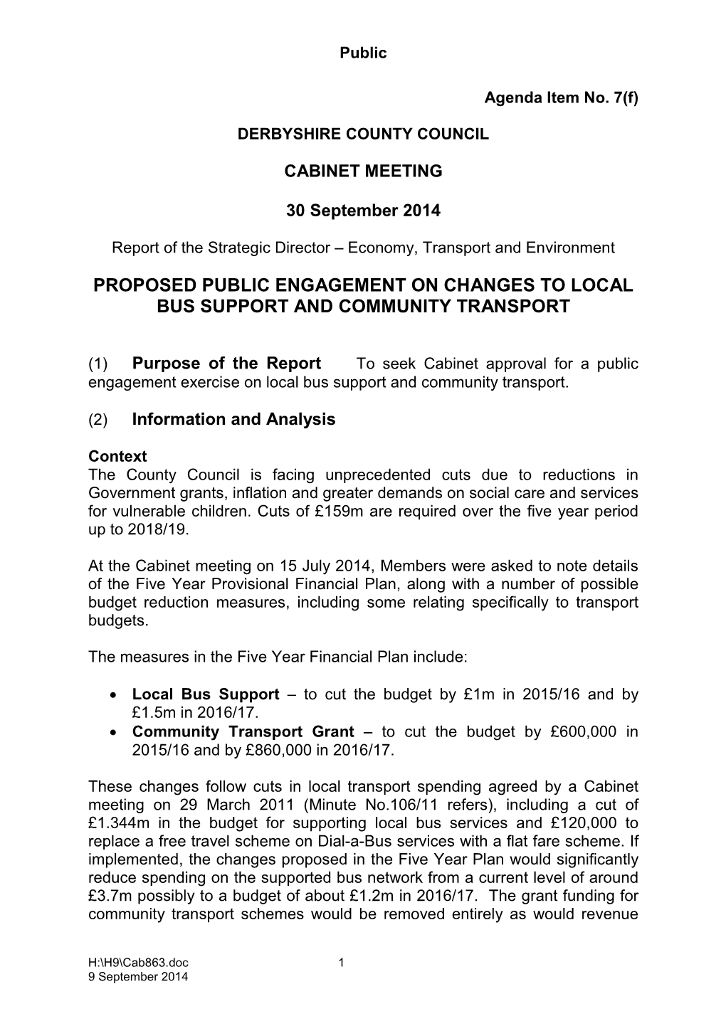 30-9-2014 Public Engagement Local