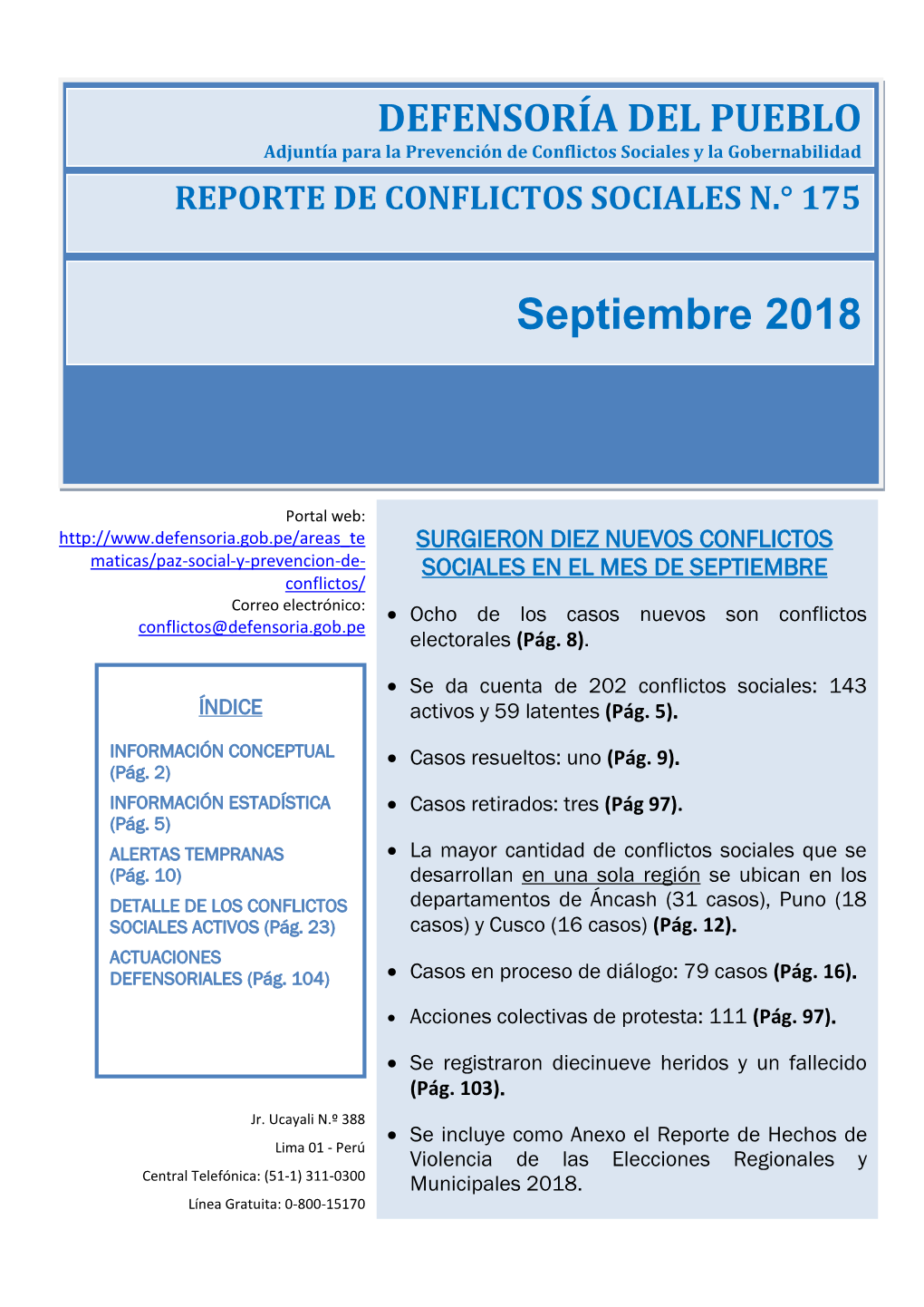 Conflictos Sociales N°