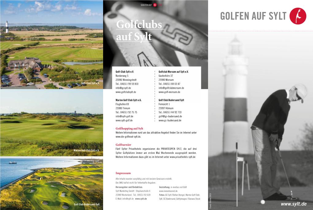 Golfclubs Auf Sylt