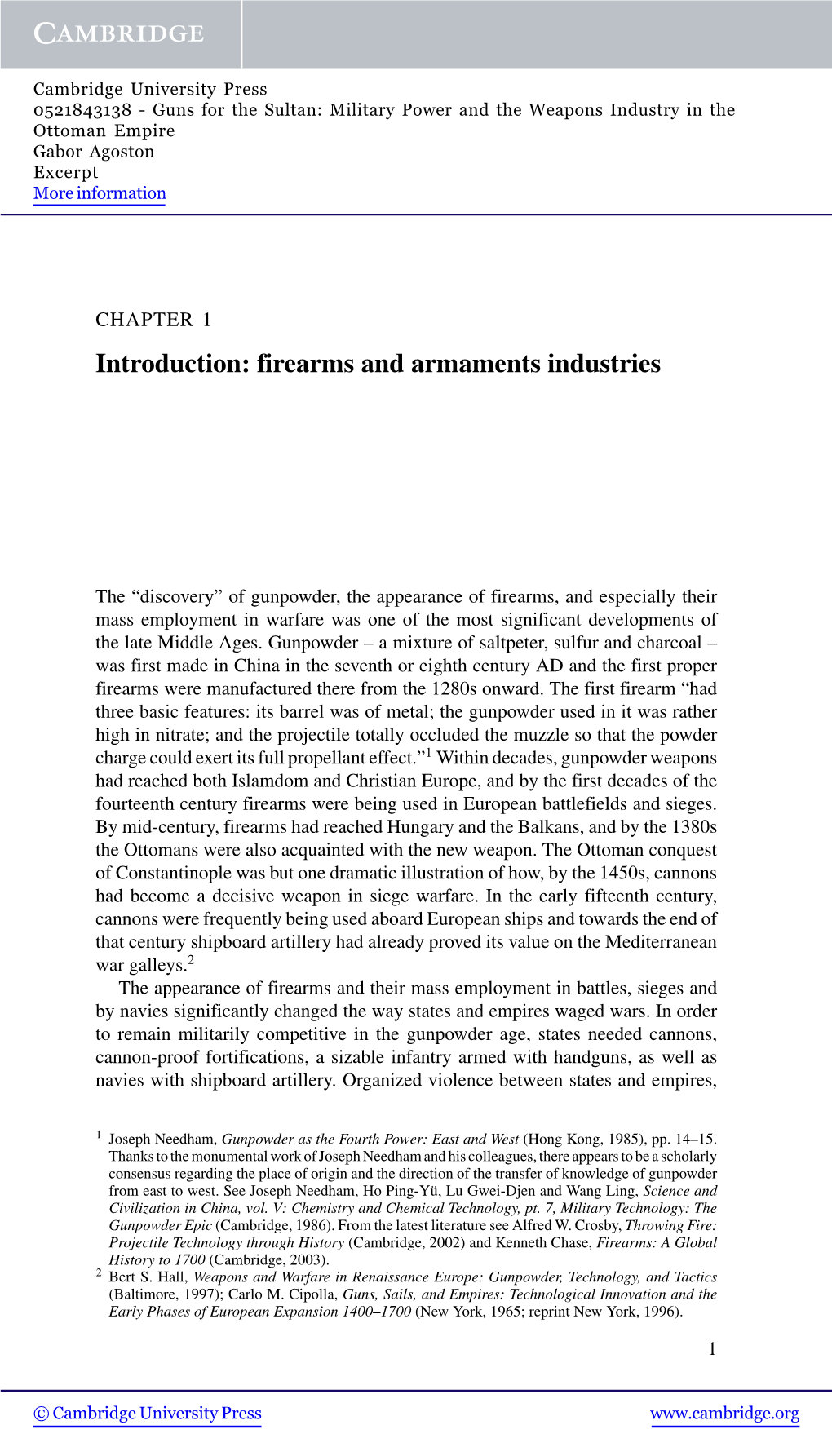 Firearms and Armaments Industries
