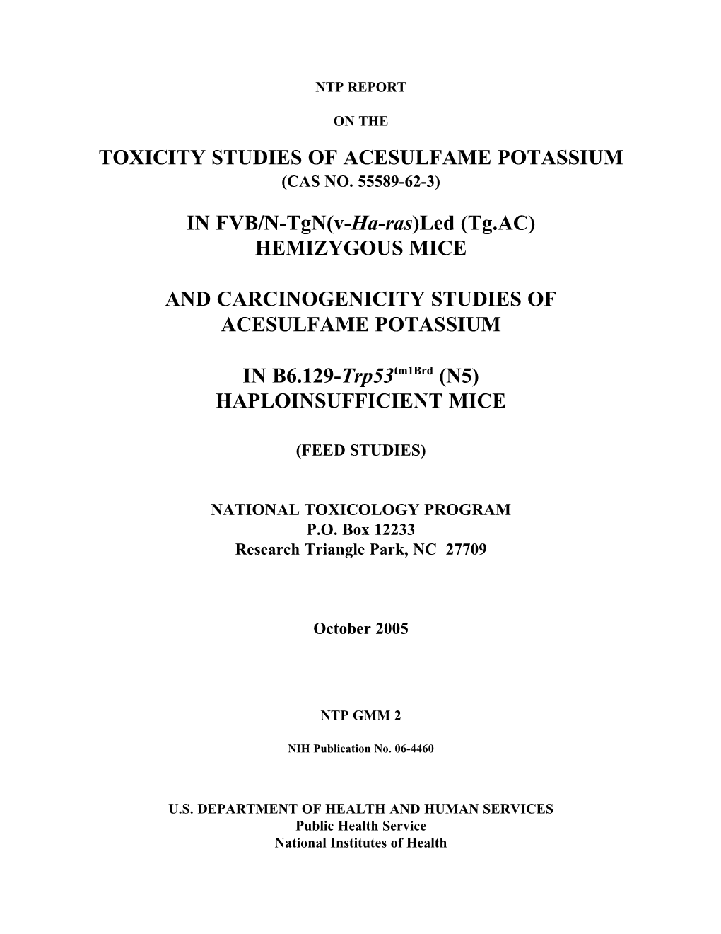 Acesulfame Potassium (Cas No