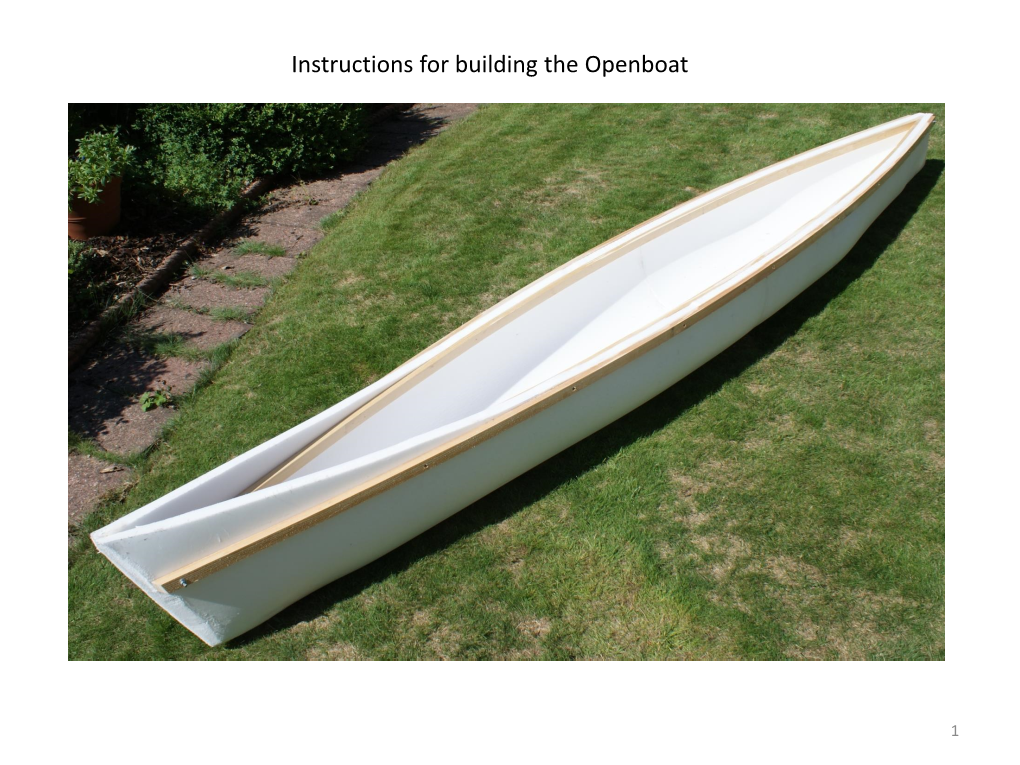 Instructions for Building the Openboat