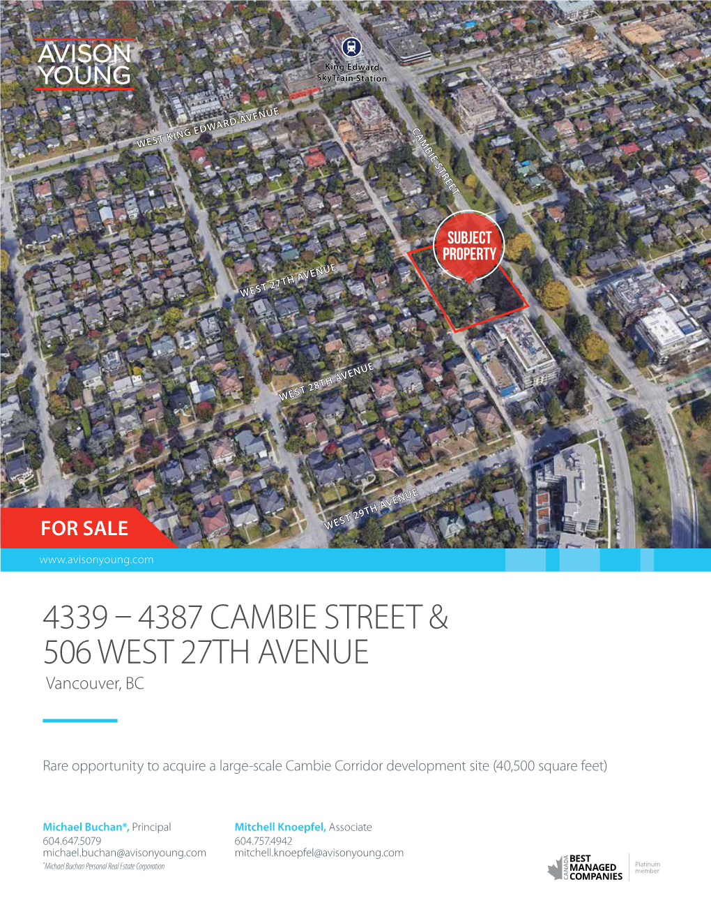 4387 Cambie Street & 506 West 27Th Avenue