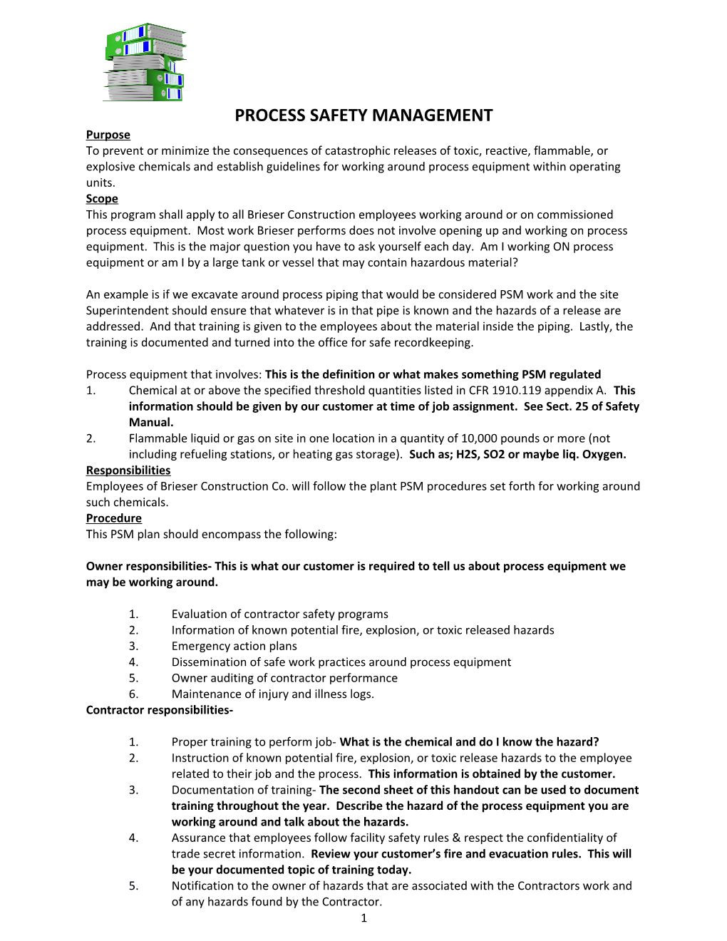 Process Safety Management s1