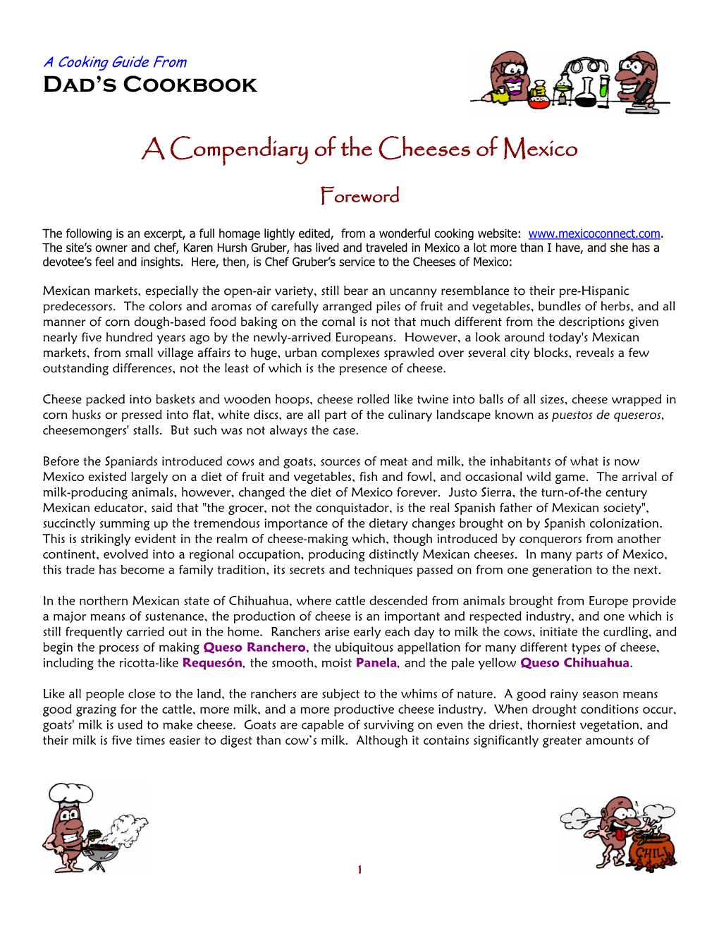 The Compleat Cheeses of Mexico Cooking Guide