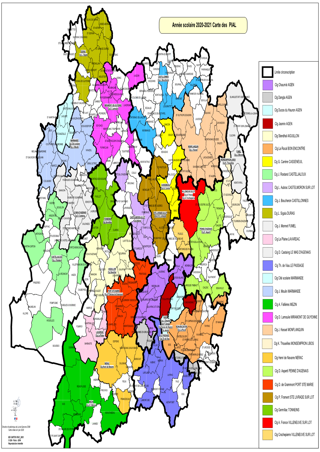 Année Scolaire 2020-2021 Carte Des PIAL ESCLOTTES ST-SERNIN SAVIGNAC-DE-DURAS