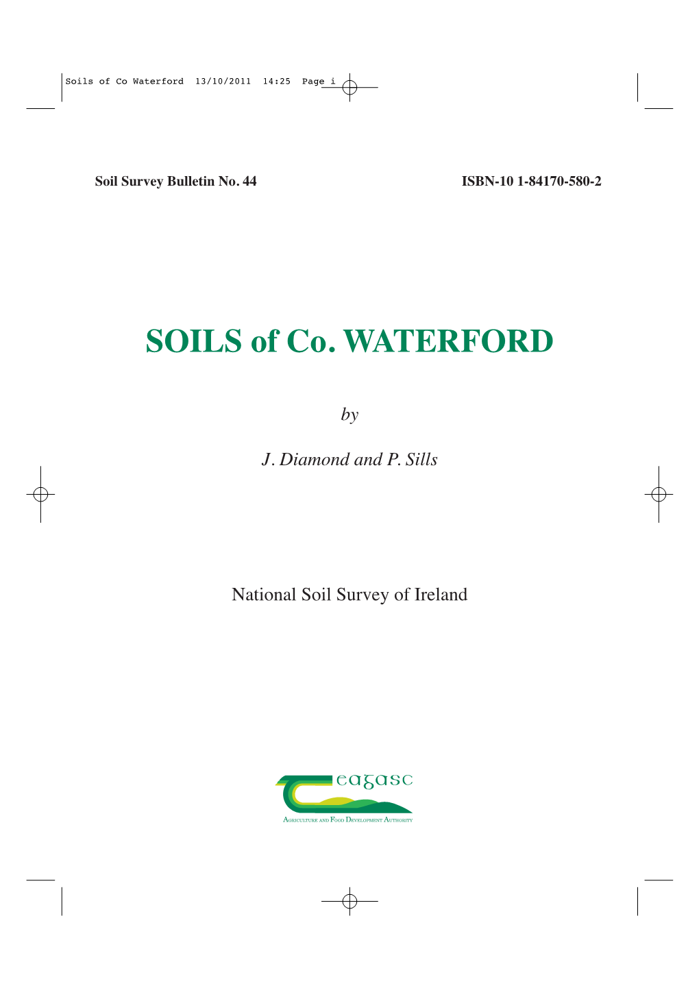 Soils of Co Waterford 13/10/2011 14:25 Page I