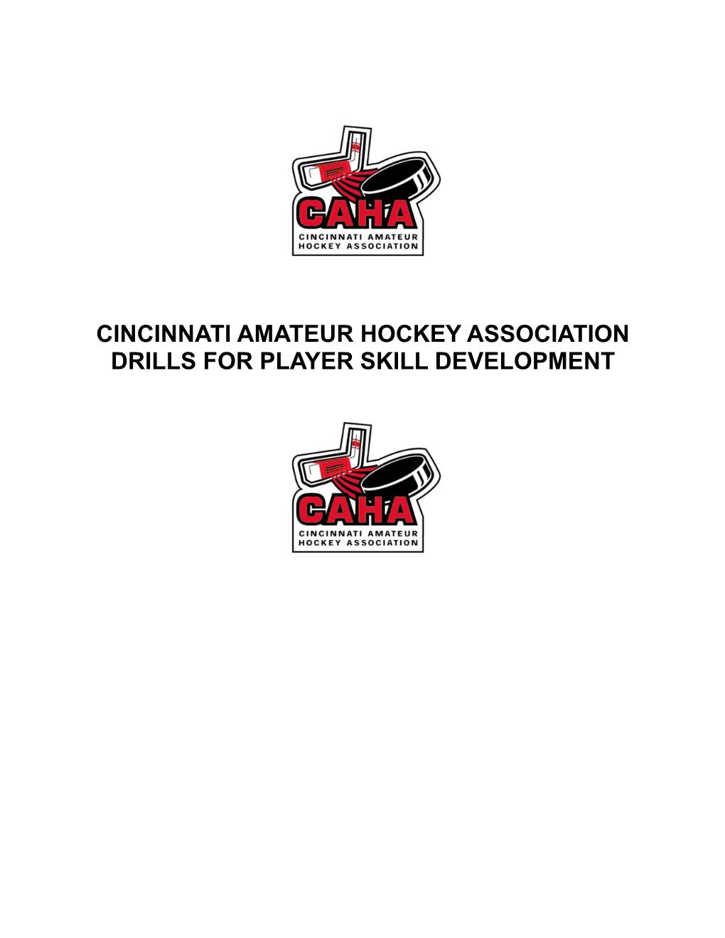 Cincinnati Amateur Hockey Association Drills for Player Skill Development