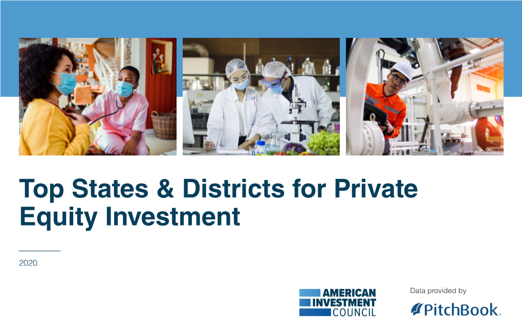 Top States & Districts for Private Equity Investment