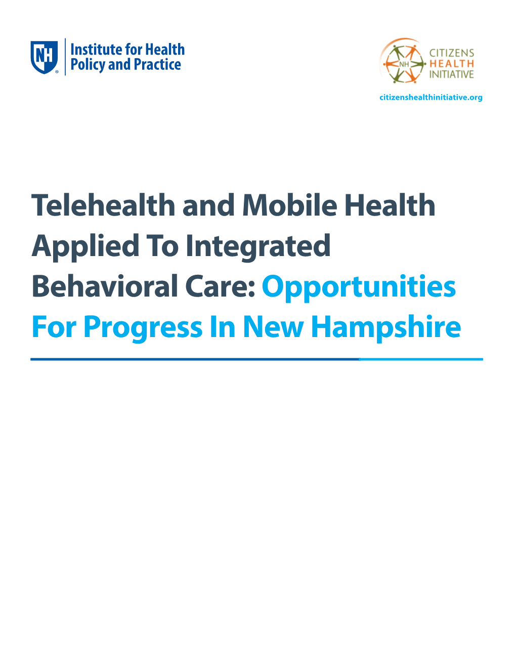 Telehealth and Mobile Health Applied to Integrated Behavioral Care