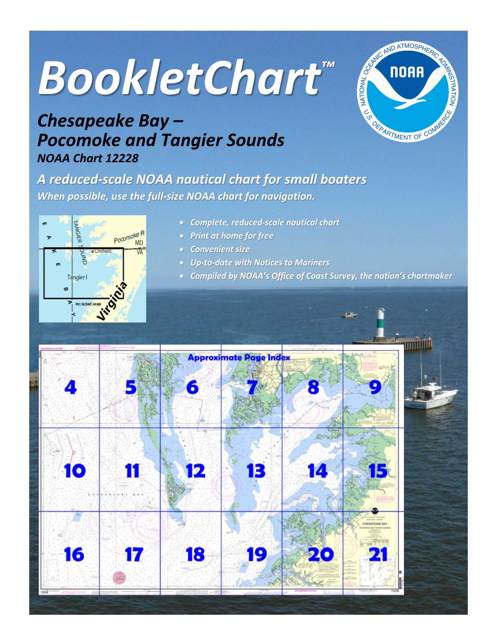 Pocomoke and Tangier Sounds NOAA Chart 12228