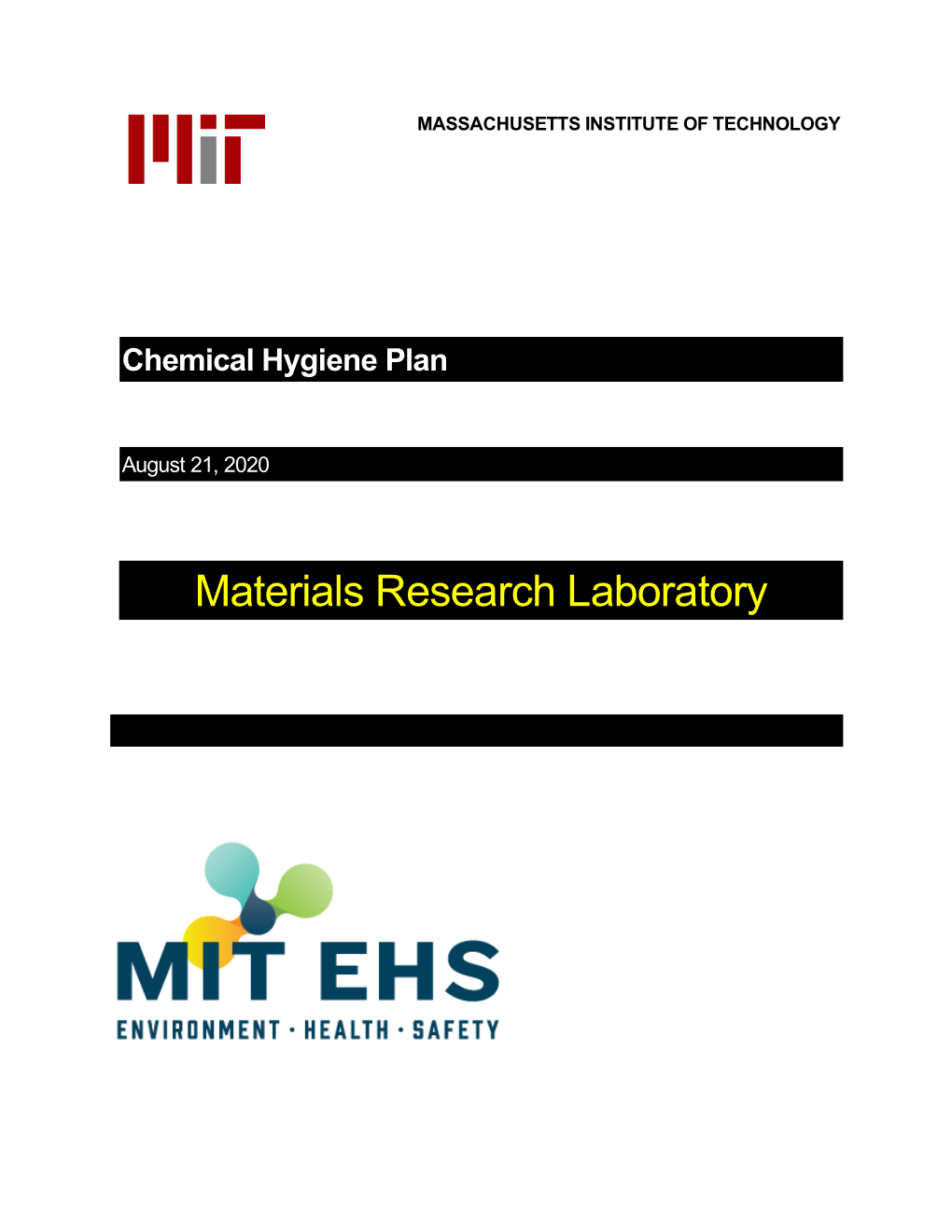 Chemical Hygiene Plan