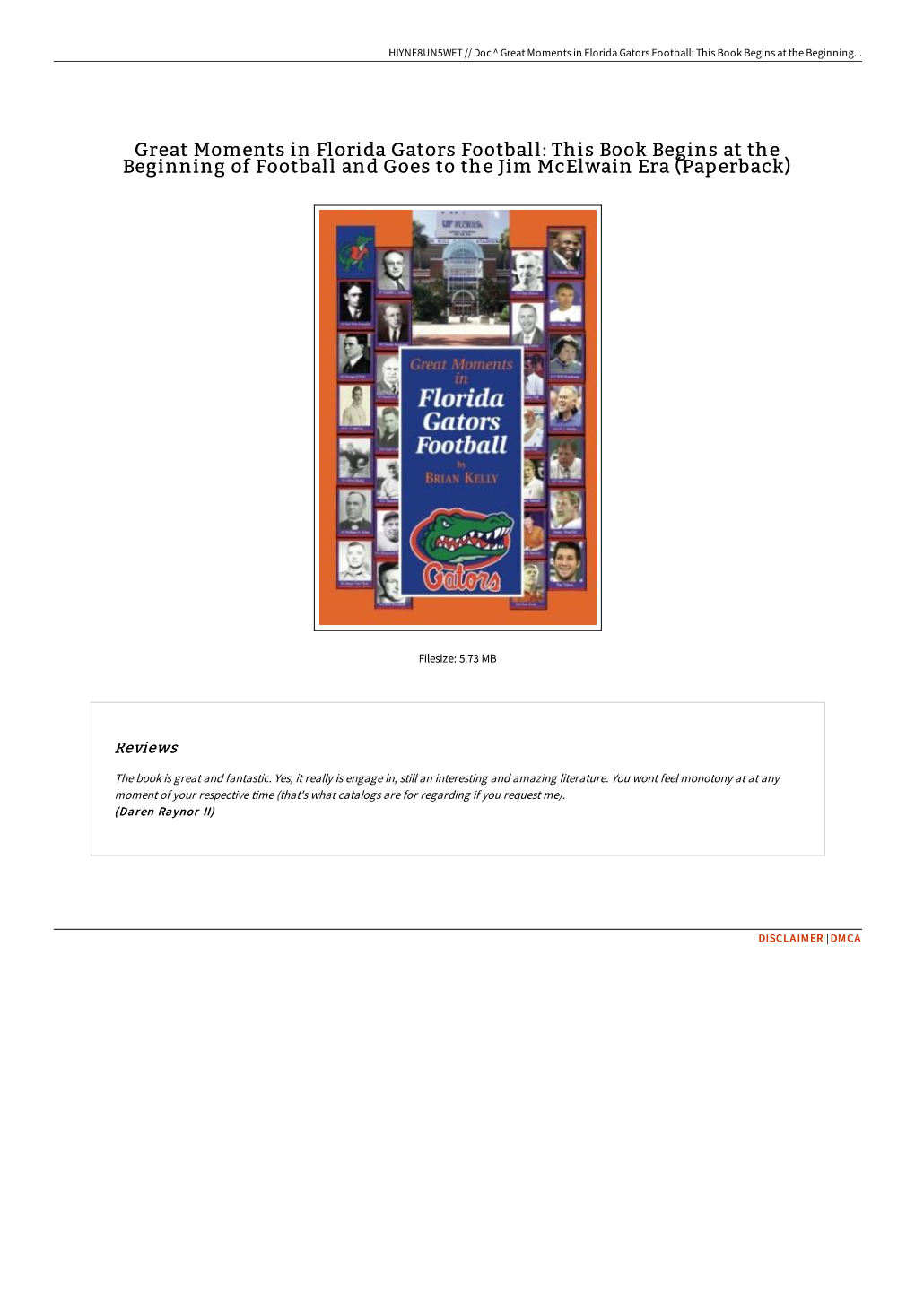 Download Book Great Moments in Florida Gators