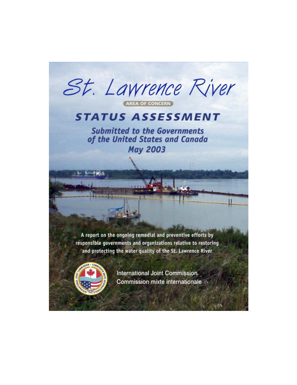 St. Lawrence River Table of Contents Area of Concern Status Assessment