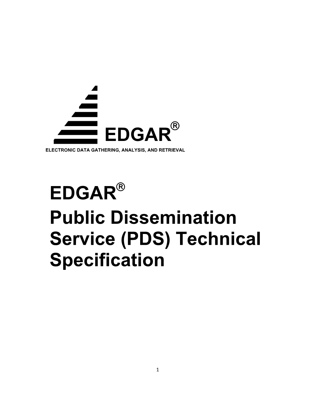 EDGAR Public Dissemination Service (PDS) Technical Specification