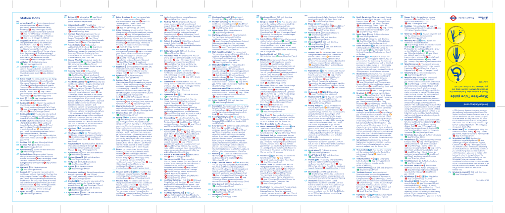 Step-Free Tube Guide Index