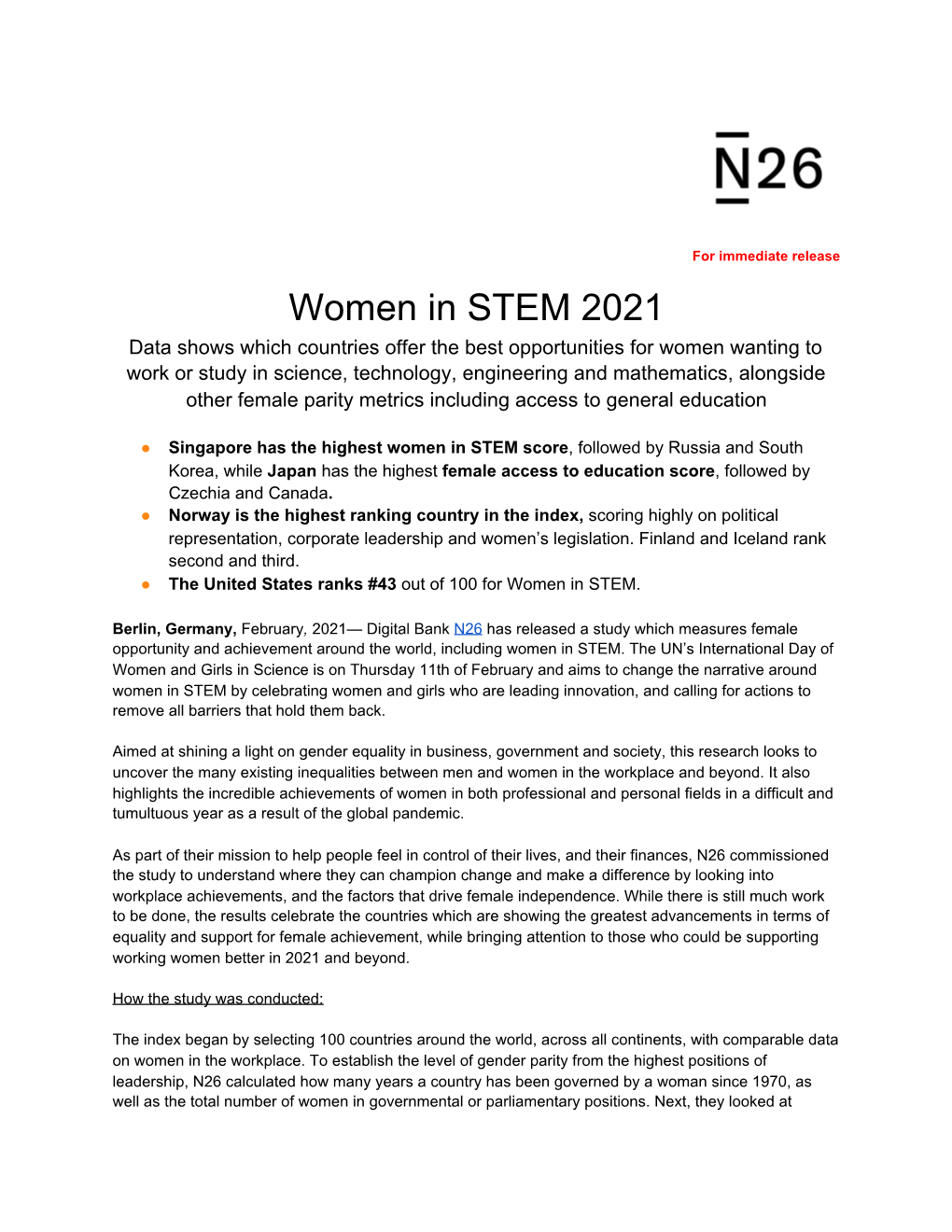 Women in STEM 2021