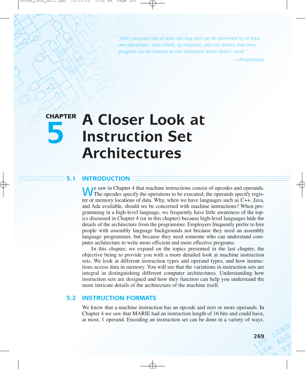 A Closer Look at Instruction Set Architectures