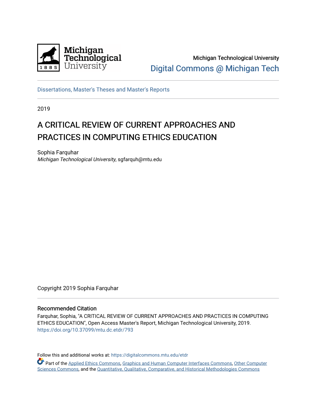 A Critical Review of Current Approaches and Practices in Computing Ethics Education