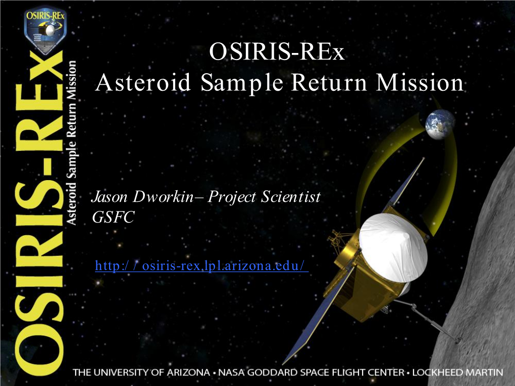 What Is OSIRIS-Rex?