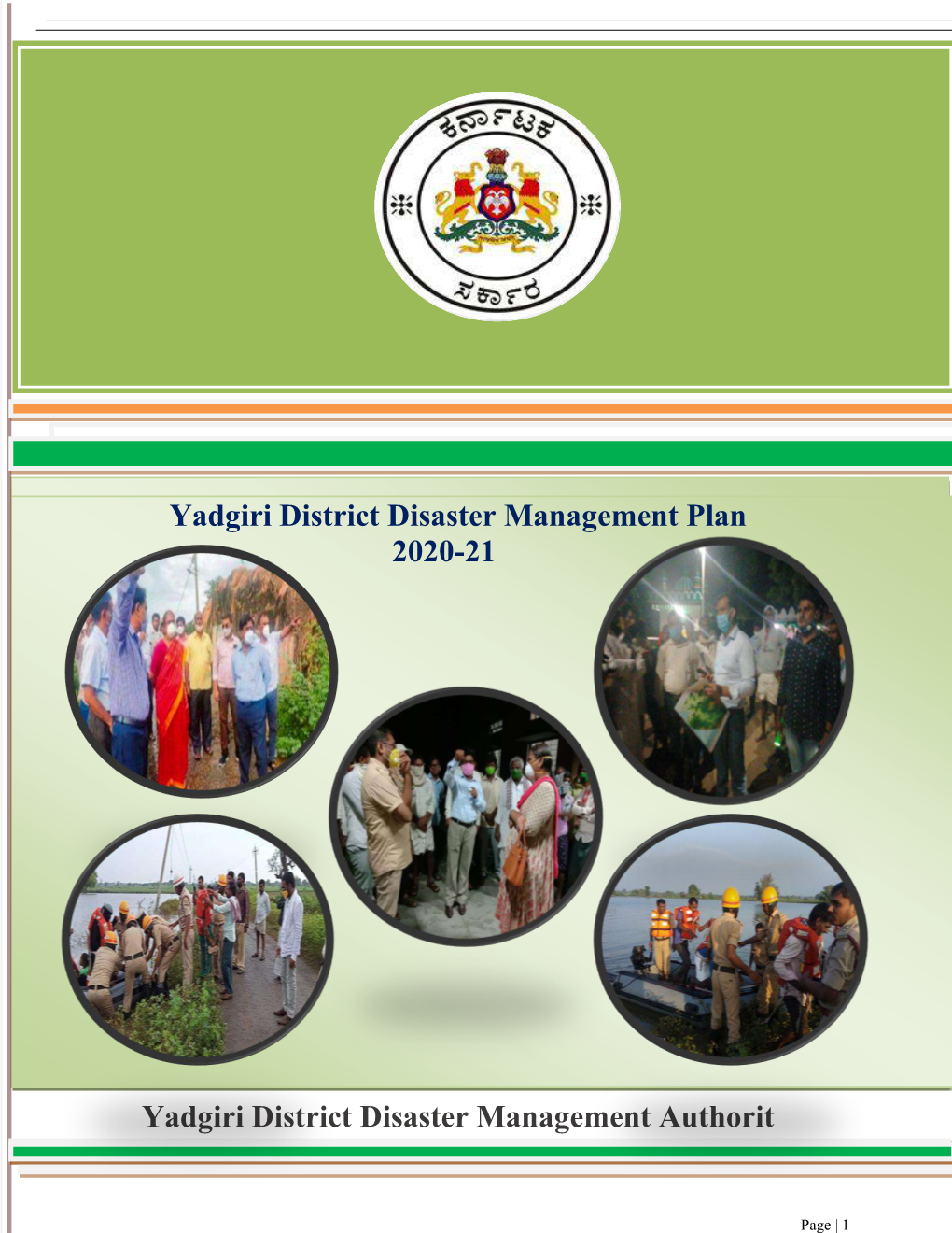 Yadgiri District Disaster Management Plan 2020-21