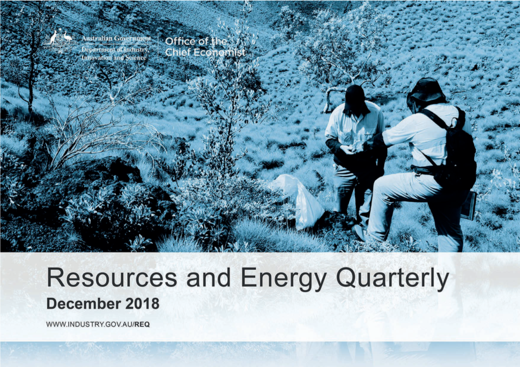 Resources and Energy Quarterly December 2018