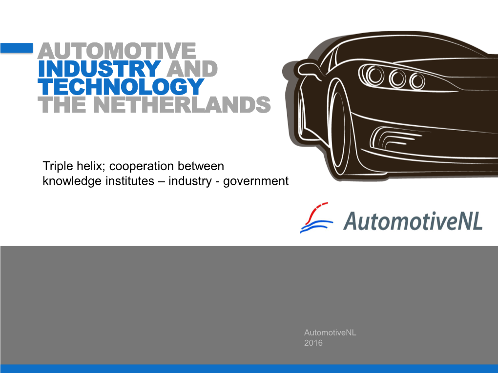 Automotive Industry and Technology the Netherlands
