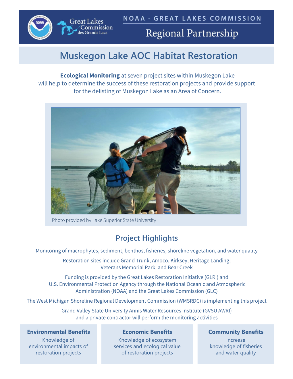 Muskegon Lake AOC Habitat Restoration